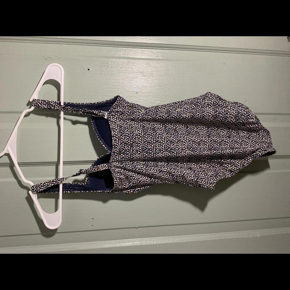 Nip Tuck Swimsuit Navy With Pink Patternone Piece… - image 5